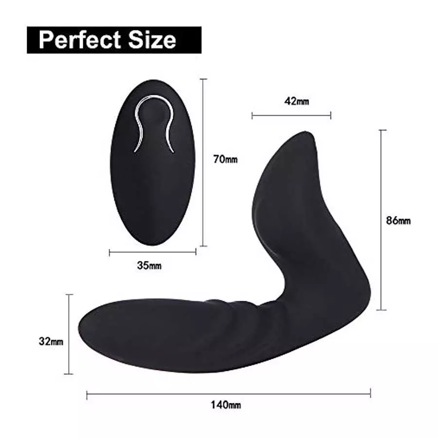 G Spot Vibrator & Anal Vibrator Plug with Remote Control 12 Speeds,Clitoris Stimulator for Women Sex Toy,Stimulation G Point/Cli