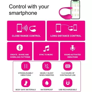 Smart App Bullet Vibrator Egg Vagina G-Spot Stimulator Vibrating Kegel Ball Adult Sex Toy for Women Pleasure 9 Vibrations (Purpl