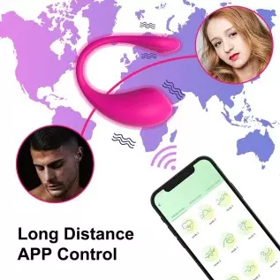 Smart App Bullet Vibrator Egg Vagina G-Spot Stimulator Vibrating Kegel Ball Adult Sex Toy for Women Pleasure 9 Vibrations (Purpl