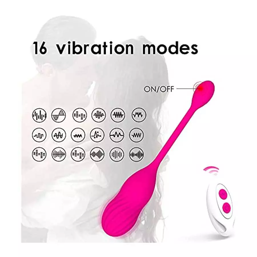 LEVETT-Couple Sex Toy Vibrator with Remote Control for G-Spot Clitoral Stimulating Anal Massage with 16 Vibration Modes Waterpro