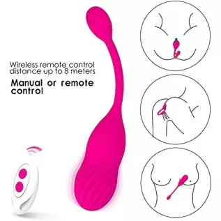 LEVETT-Couple Sex Toy Vibrator with Remote Control for G-Spot Clitoral Stimulating Anal Massage with 16 Vibration Modes Waterpro LEVETT-Couple Sex Toy Vibrator with Remote Control for G-Spot Clitoral Stimulating Anal Massage with 16 Vibration Modes Waterpro