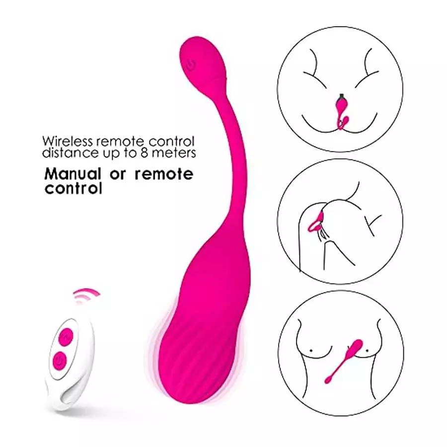 LEVETT-Couple Sex Toy Vibrator with Remote Control for G-Spot Clitoral Stimulating Anal Massage with 16 Vibration Modes Waterpro