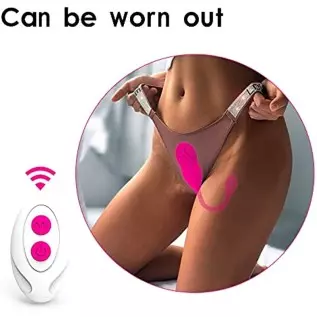 LEVETT-Couple Sex Toy Vibrator with Remote Control for G-Spot Clitoral Stimulating Anal Massage with 16 Vibration Modes Waterpro LEVETT-Couple Sex Toy Vibrator with Remote Control for G-Spot Clitoral Stimulating Anal Massage with 16 Vibration Modes Waterpro