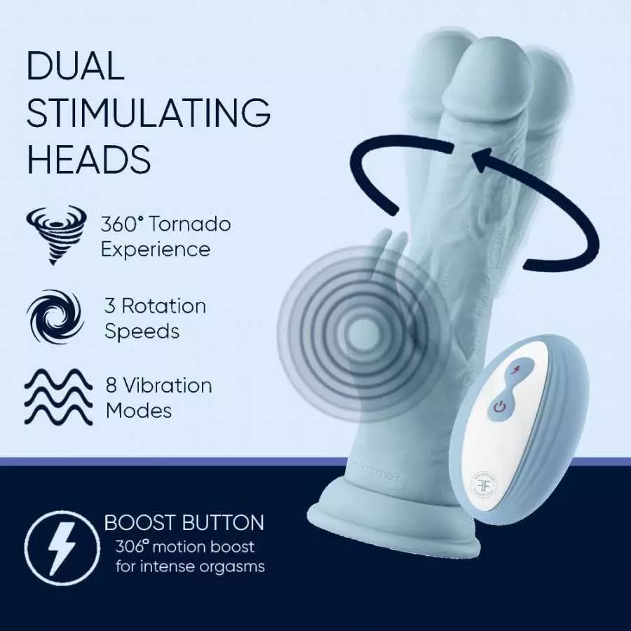 Realistic Lifelike 8.2” Silicone Vibrator Female Sex Toy Wireless Turbo Rabbit Dildo Vibe Harness Compatible Waterproof Multi-Fu