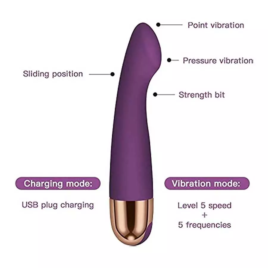 Lovetime G Spot Vibrator,Soft Silicone Powerful Vibrating Massagers with 10 Vibration Frequency Modes,Waterproof Clitoris Nipple