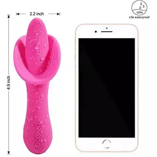 Rabbit Licking Thrusting Toys for Womens Pleasure Massager Vibrating Wand Tongue Toys for her Adult Pleasure G Spot Sucking 10 S