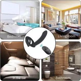 Double Penetration Strap On Anal Vibrator for Couples Vibrator Anus Plug G-Spot Vibrator Intimate Adult Sex Toys for Woman,with Double Penetration Strap On Anal Vibrator for Couples Vibrator Anus Plug G-Spot Vibrator Intimate Adult Sex Toys for Woman,with