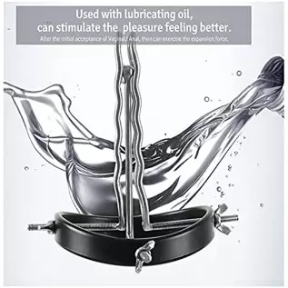 [Upgrade] Anal Dilator Vaginal Expander Vaginal Speculum Anal Speculum Anal Dilation Expander Vaginal Labia Speculum Toy Alloy+A