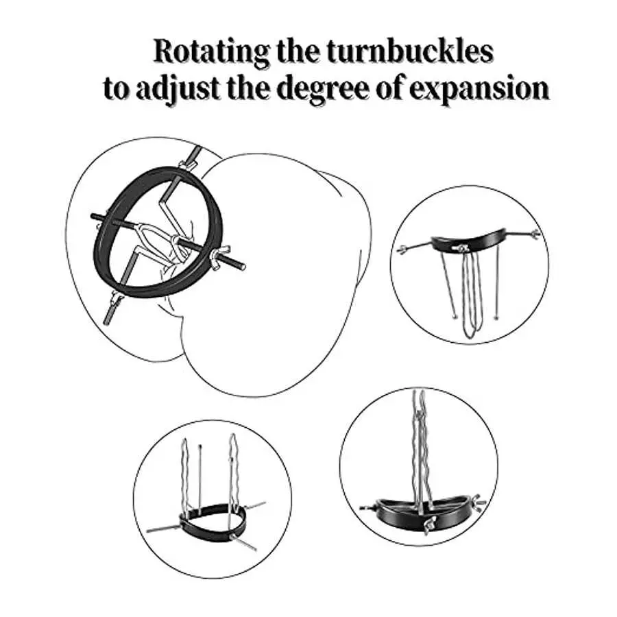 [Upgrade] Anal Dilator Vaginal Expander Vaginal Speculum Anal Speculum Anal Dilation Expander Vaginal Labia Speculum Toy Alloy+A