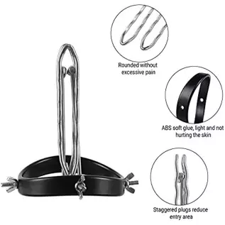 [Upgrade] Anal Dilator Vaginal Expander Vaginal Speculum Anal Speculum Anal Dilation Expander Vaginal Labia Speculum Toy Alloy+A