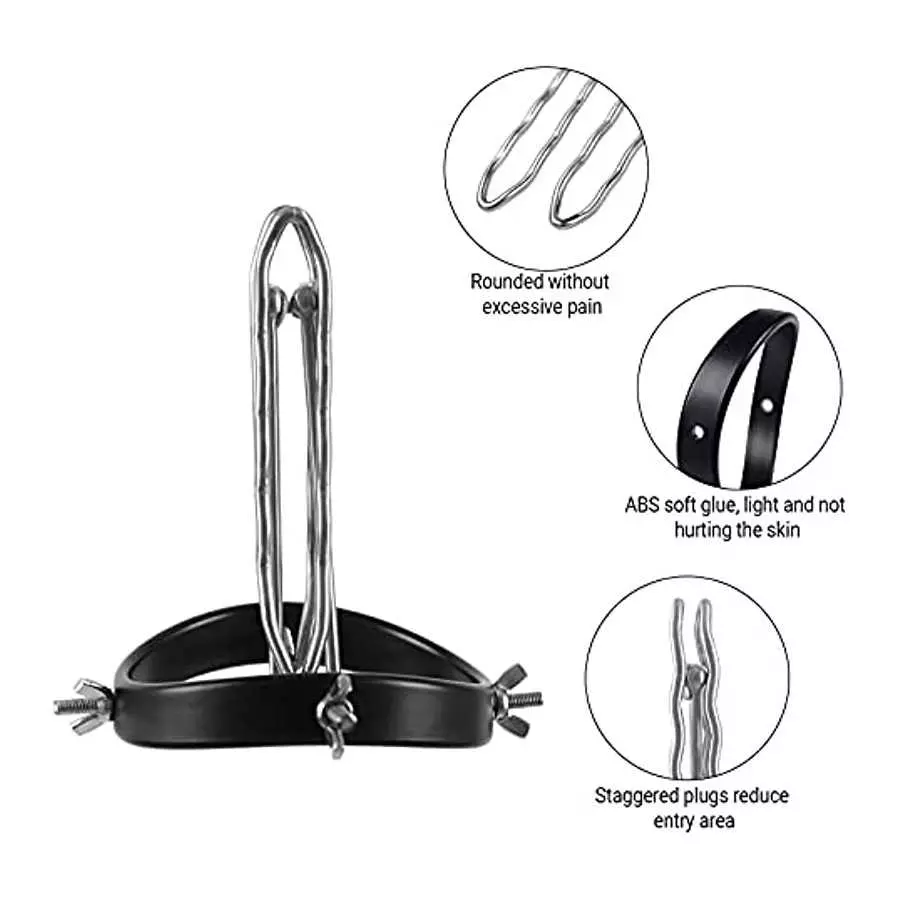 [Upgrade] Anal Dilator Vaginal Expander Vaginal Speculum Anal Speculum Anal Dilation Expander Vaginal Labia Speculum Toy Alloy+A