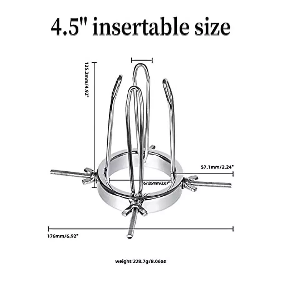 Alloy Anal Dilator Vaginal Expander Vaginal Speculum Anal Speculum Anal Dilation Expander Vaginal Labia Colposcopy Speculum Toy