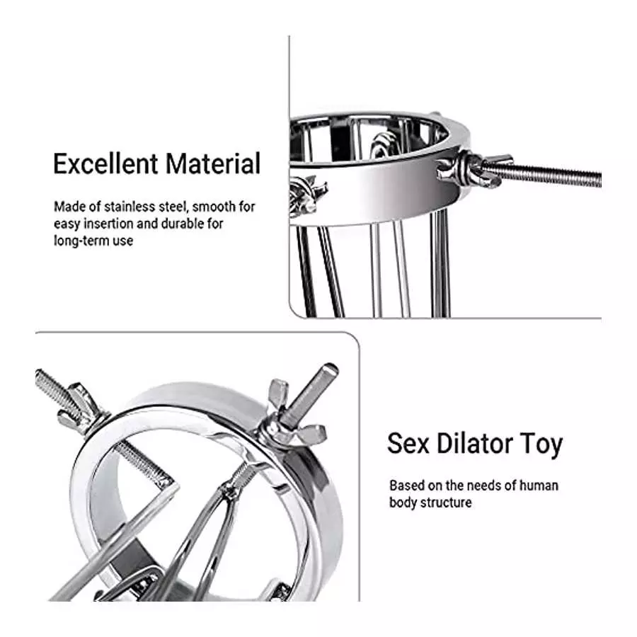 Alloy Anal Dilator Vaginal Expander Vaginal Speculum Anal Speculum Anal Dilation Expander Vaginal Labia Colposcopy Speculum Toy