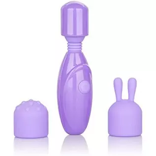  Laura Berman Olivia Rechargeable Mini Massager with Attachments - Lavender