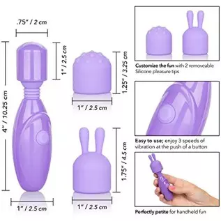 CalExotics Dr. Laura Berman® Olivia™ Rechargeable Mini Massager with Attachments - Lavender CalExotics Dr. Laura Berman® Olivia™ Rechargeable Mini Massager with Attachments - Lavender