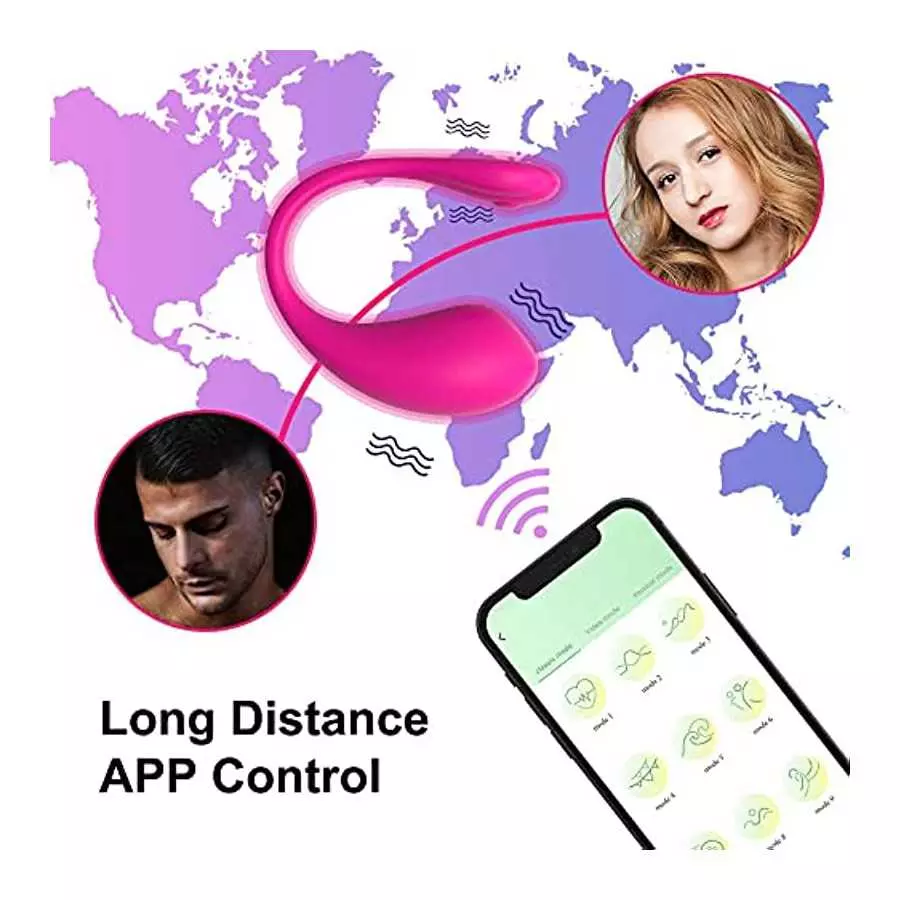 APP Remote Control Vibrator for Couple, Wearable Panty G-spot Vibrator with APP Controlled Vibe for Women 9 Powerful Vibration M