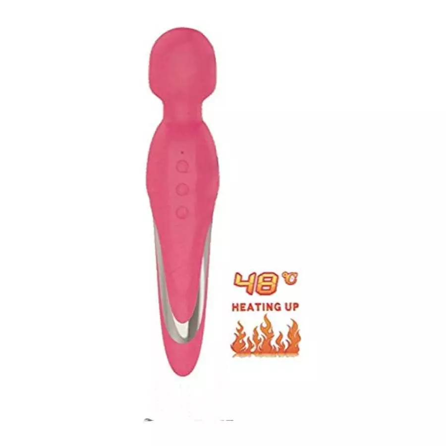 Pretty Love Michael Heating Body Wand - 7 Functions of Vibration - Heatable up to 48 C / 118.4 F Sex Toy, Pink
