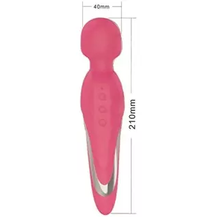 Pretty Love Michael Heating Body Wand - 7 Functions of Vibration - Heatable up to 48 C / 118.4 F Sex Toy, Pink Pretty Love Michael Heating Body Wand - 7 Functions of Vibration - Heatable up to 48 C / 118.4 F Sex Toy, Pink