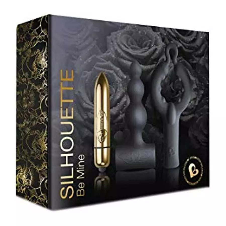 Rocks Off Dark Desires Be Mine Kit - Black/Champagne Gold