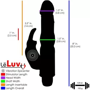 LeLuv Rabbit Vibrator Waterproof Bath Time Bunny Bundle with Pointed Chrome Mini Bullet Massager Blue LeLuv Rabbit Vibrator Waterproof Bath Time Bunny Bundle with Pointed Chrome Mini Bullet Massager Blue