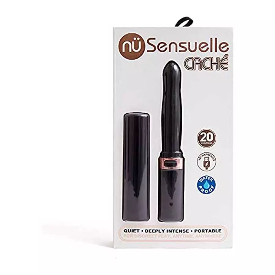 Adult Sex Toys Sensuelle Cache 20 Func Vibe Black/Black Adult Sex Toys Sensuelle Cache 20 Func Vibe Black/Black