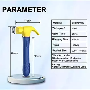 Hammer G Spot Clit Sucking Vibrator Adult Sex Toys for Woman,Pulsating Anal Dildo Vibrators Waterproof Nipple Vagina Prostate Ma Hammer G Spot Clit Sucking Vibrator Adult Sex Toys for Woman,Pulsating Anal Dildo Vibrators Waterproof Nipple Vagina Prostate Ma