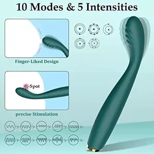 G Spot Vibrator Adult Sex Toys for Women Squirting O-rgasm, 10 Stimulation Modes & 5 Speeds, Finger Vibrator Sex Stimulator Tits
