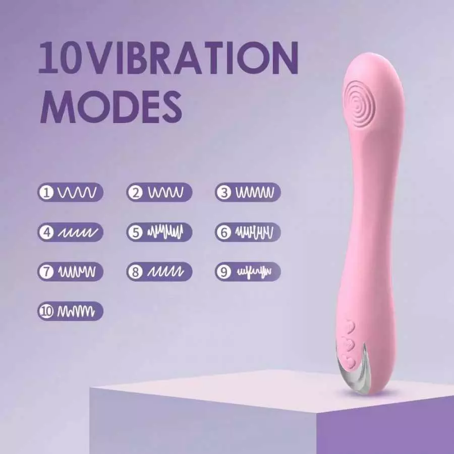 Powerful G Spot Vibrator for Deep Penetration 10 Stimulation Modes & 5 Speeds Soft Silicone Powerful Vibrating Massagers for Cli