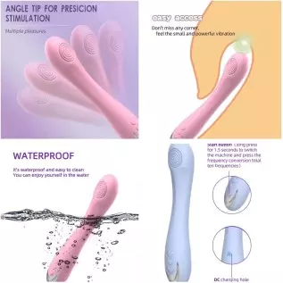 Powerful G Spot Vibrator for Deep Penetration 10 Stimulation Modes & 5 Speeds Soft Silicone Powerful Vibrating Massagers for Cli