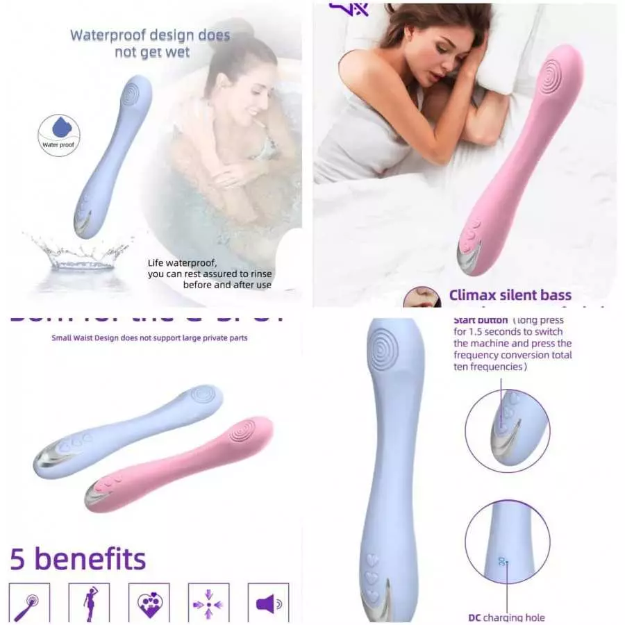 Powerful G Spot Vibrator for Deep Penetration 10 Stimulation Modes & 5 Speeds Soft Silicone Powerful Vibrating Massagers for Cli