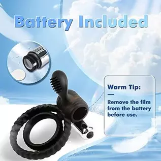 Vibrating Cock Ring, Penis Ring Vibrator with 10 Vibration& USB Rechargeable with Bullet Vibrator, Silicone Adult Sex Toy for Me