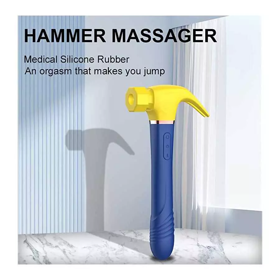 Hammer Vibrator Massager for Woman, Pulsating Anal Dildo Vibrators Waterproof Nipple Vagina Prostate Massagers Rechargable G Spo