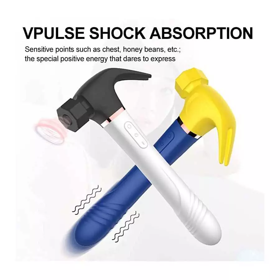 Hammer Vibrator Massager for Woman, Pulsating Anal Dildo Vibrators Waterproof Nipple Vagina Prostate Massagers Rechargable G Spo