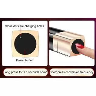 CherryBy Bullet Vibrator, Mini Vibrating Lipstick Clitoral Stimulation Toys, G Spot Vibrator Silicone Massager with 10 Vibration