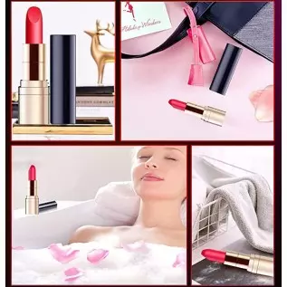 CherryBy Bullet Vibrator, Mini Vibrating Lipstick Clitoral Stimulation Toys, G Spot Vibrator Silicone Massager with 10 Vibration