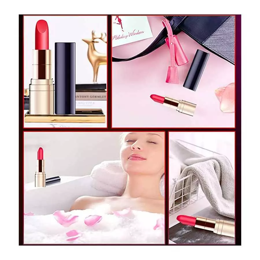 CherryBy Bullet Vibrator, Mini Vibrating Lipstick Clitoral Stimulation Toys, G Spot Vibrator Silicone Massager with 10 Vibration