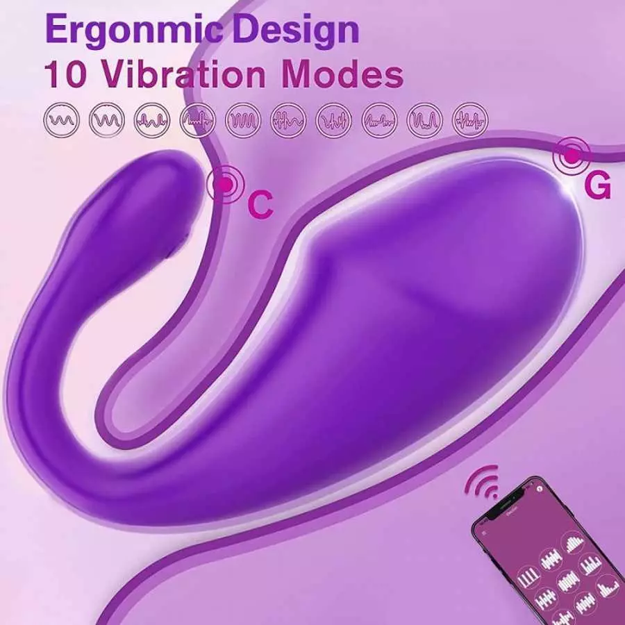 Wearable Panty G-spot Vibrator Dildo with APP Control Adult Sex Toys with 10 Vibrations for Women, Rechargeable Clit Vaginal Sti