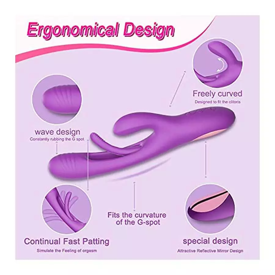 Clitoral Patting Vibrator for Women Lesbian Couple Rabbit Vaginal Stimulator Massager Powerful G Spot Vibrating Sex Toy Female M