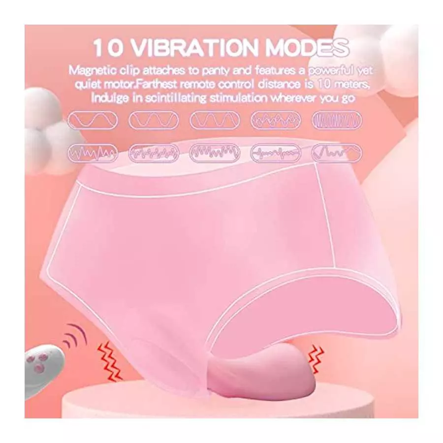 Remote Control Vibrator for Panties with Magnetic Clip, Sex Toys Butterfly Vibrators for Women with 9 Vibration Modes, Waterproo
