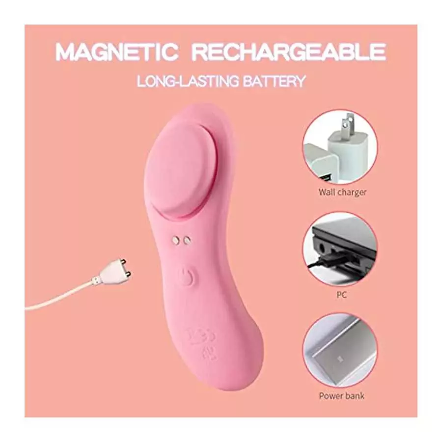 Remote Control Vibrator for Panties with Magnetic Clip, Sex Toys Butterfly Vibrators for Women with 9 Vibration Modes, Waterproo