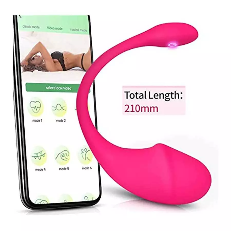 G-Spot Vibrator for Women, Long Distance Bluetooth Wearable Panties Vibrator for Couple Sex Life, Female Masturbation Tool, Pink
