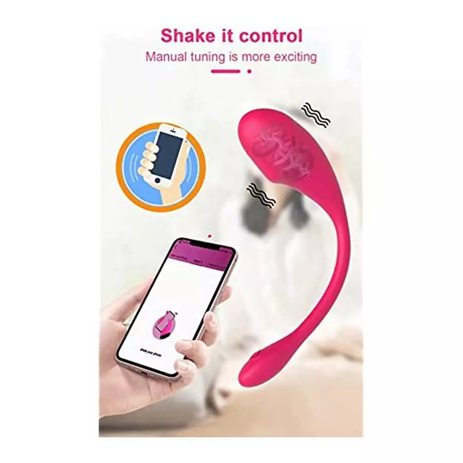 G-Spot Vibrator for Women, Long Distance Bluetooth Wearable Panties Vibrator for Couple Sex Life, Female Masturbation Tool, Pink