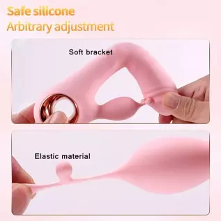 Pearlsvibe Vibrator for Woman, G Spot Vibrator Sex Toys with 10 Vibration Modes, Soft Silicone Vibrating Dildo for Clitoral Vagi