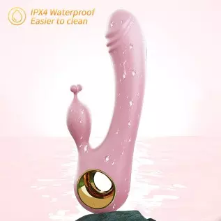 Pearlsvibe Vibrator for Woman, G Spot Vibrator Sex Toys with 10 Vibration Modes, Soft Silicone Vibrating Dildo for Clitoral Vagi