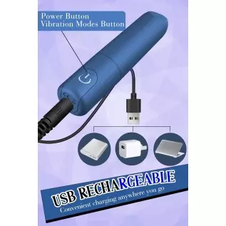Bullet Vibrator with Angled Tip for Precision Clitoral Stimulation, Discreet Rechargeable Lipstick Vibe with 10 Vibration Modes Bullet Vibrator with Angled Tip for Precision Clitoral Stimulation, Discreet Rechargeable Lipstick Vibe with 10 Vibration Modes