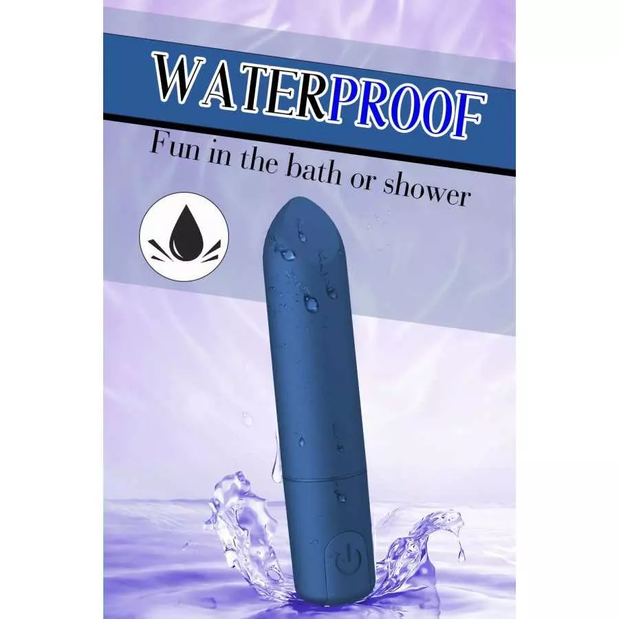 Bullet Vibrator with Angled Tip for Precision Clitoral Stimulation, Discreet Rechargeable Lipstick Vibe with 10 Vibration Modes 