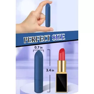 Bullet Vibrator with Angled Tip for Precision Clitoral Stimulation, Discreet Rechargeable Lipstick Vibe with 10 Vibration Modes Bullet Vibrator with Angled Tip for Precision Clitoral Stimulation, Discreet Rechargeable Lipstick Vibe with 10 Vibration Modes