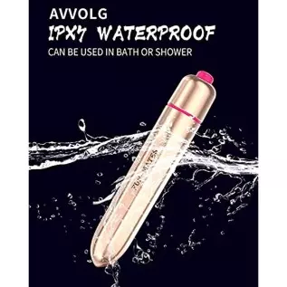 AVVOLG Bullet Vibrator Sex Toy, Precision Clitoral Stimulation, Massaging Bullet 16 Vibration Settings, Portable Waterproof Nipp AVVOLG Bullet Vibrator Sex Toy, Precision Clitoral Stimulation, Massaging Bullet 16 Vibration Settings, Portable Waterproof Nipp