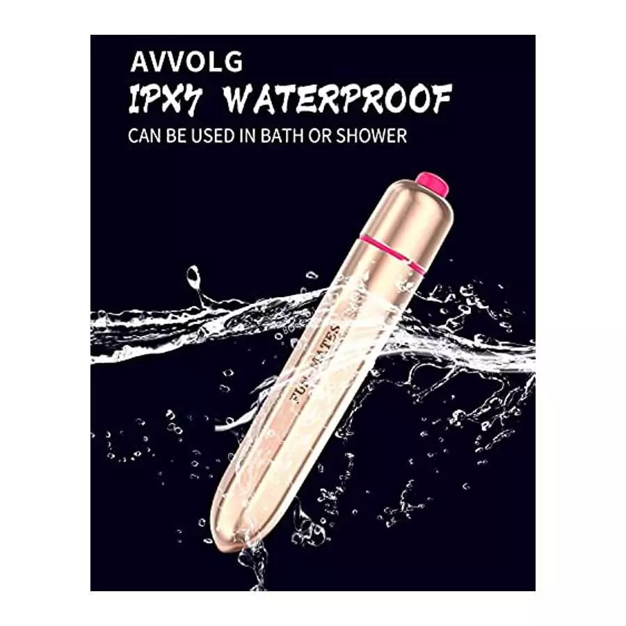 AVVOLG Bullet Vibrator Sex Toy, Precision Clitoral Stimulation, Massaging Bullet 16 Vibration Settings, Portable Waterproof Nipp
