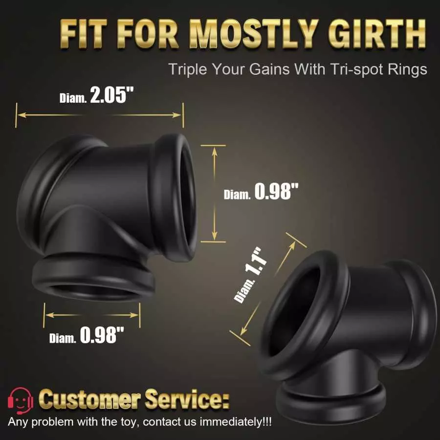 Dual Construction Cock Ring - LATUNE, Divide Cock and Ball, All-Around Silicone Penis Ring Maintaining a Thick, Firm Erection, A